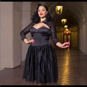 Laura Byrnes Bernadette Ballet Pinup Couture Dress - XL